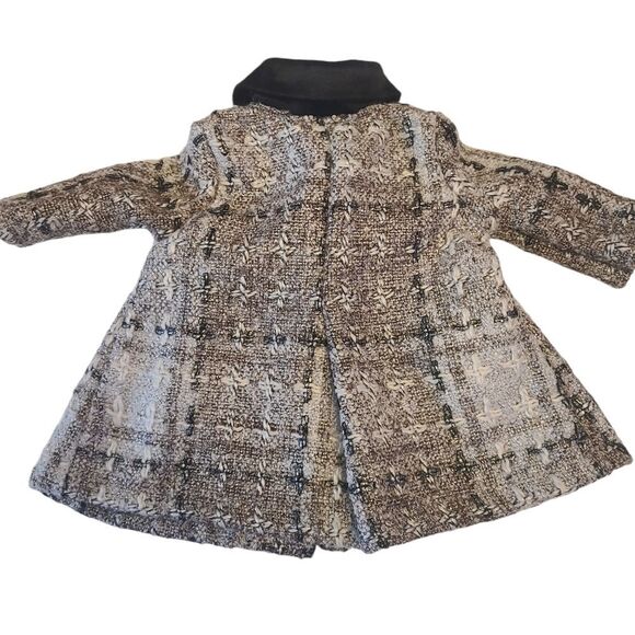 18" Doll Coat Double-Breasted Tweed Velvet American Girl & Our Generation Dolls - Picture 5 of 13